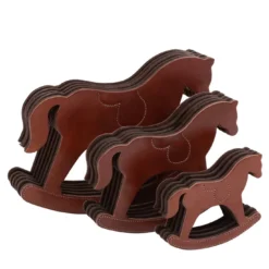 Set di 3 organizer per la corrispondenza con cavallo a dondolo