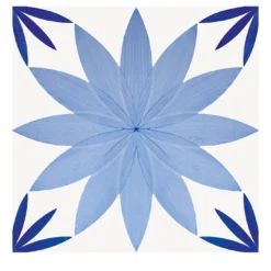 Set di 4 piastrelle Artech Tipo Fiore di Loto