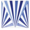 Set di 25 piastrelle Bauhaus blu tipo 11