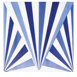 Set di 25 piastrelle Bauhaus blu tipo 11