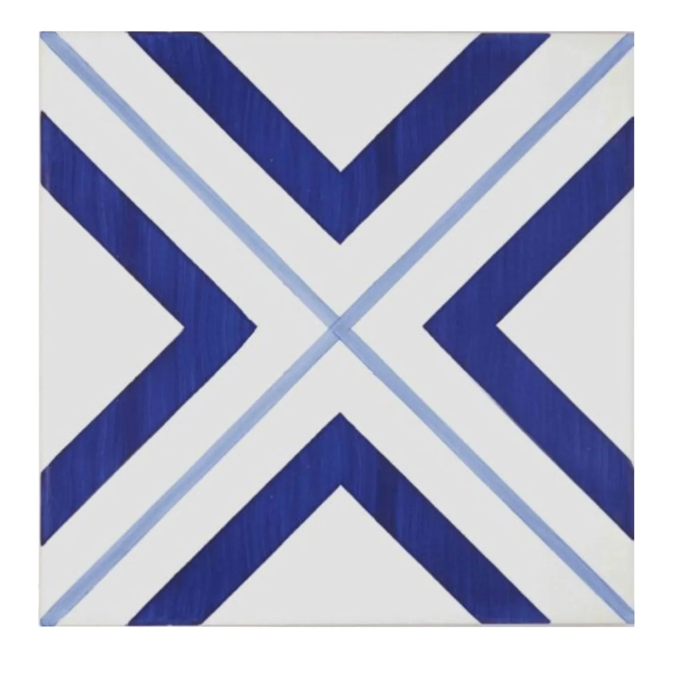 Set di 25 piastrelle Bauhaus blu tipo 19