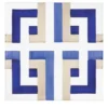 Set Di 25 Piastrelle Bauhaus Tortora E Blu Tipo 14
