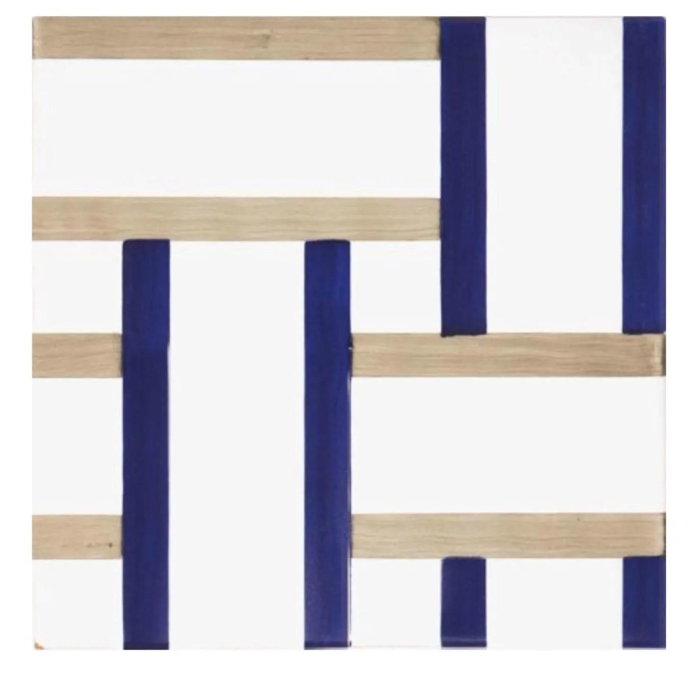 Set Di 25 Piastrelle Bauhaus Tortora E Blu Tipo 12