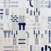 Set di 45 piastrelle bianche e blu Alfabeto di Margherita Rui
