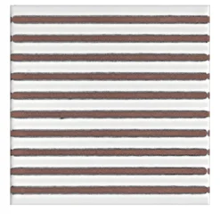 Set di 44 piastrelle bianche Solchi Tattile Lines
