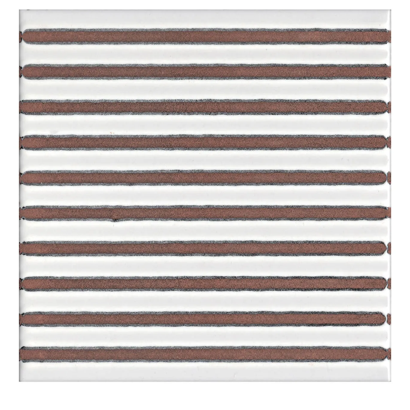 Set di 44 piastrelle bianche Solchi Tattile Lines