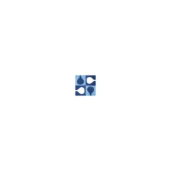 Set di 25 piastrelle Blu Ponti Decorazione Tipo 20 di Gio Ponti