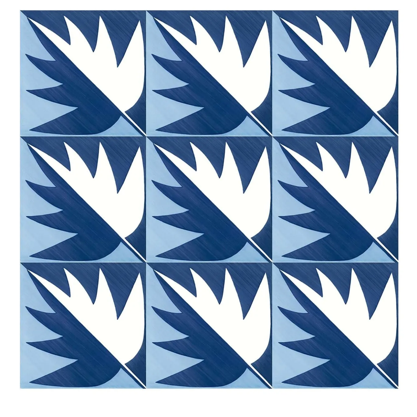 Set di 25 piastrelle Blu Ponti Decorazione Tipo 29 di Gio Ponti