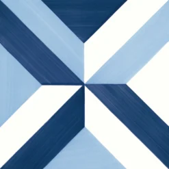 Set di 25 piastrelle Blu Ponti Decorazione Tipo 2 di Gio Ponti