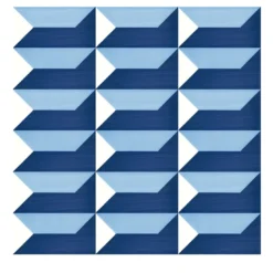 Set di 25 piastrelle Blu Ponti Decorazione Tipo 16 di Gio Ponti