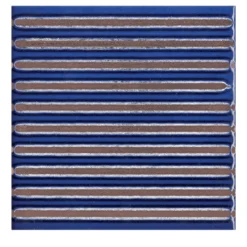 Set di 44 piastrelle blu Solchi Tattile Lines