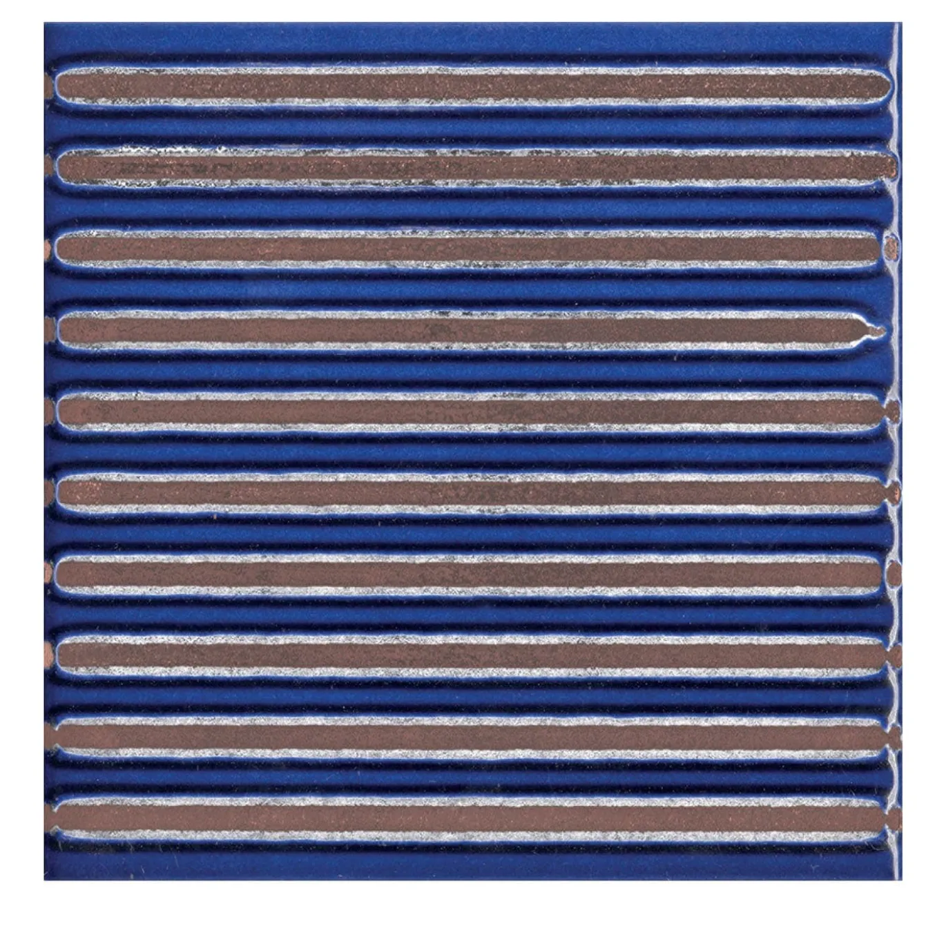 Set di 44 piastrelle blu Solchi Tattile Lines