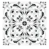 Set di 25 piastrelle Crestarella Collezione Fiori Scuri