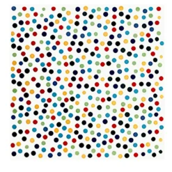 Set di 25 piastrelle della collezione Dot 1 Puntini di Alessandro Mendini