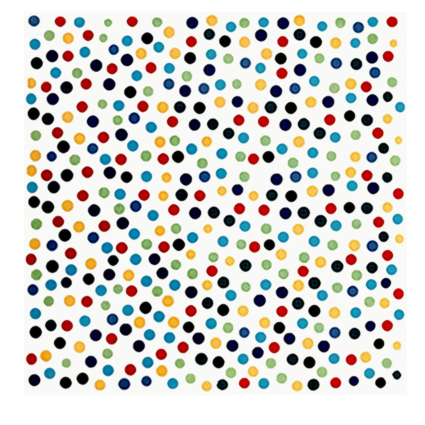 Set di 25 piastrelle della collezione Dot 1 Puntini di Alessandro Mendini
