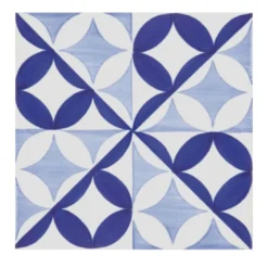 Set di 25 piastrelle di tipo 4 blu Bauhaus