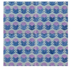 Set di 4 piastrelle Kimeya Cardo Lilac di Vincenzo Messina