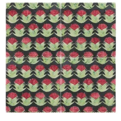 Set di 4 piastrelle Kimeya Cardo Green di Vincenzo Messina