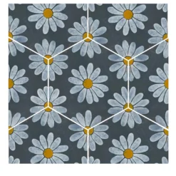 Set di 4 piastrelle Kimeya Margherita Gray di Vincenzo Messina