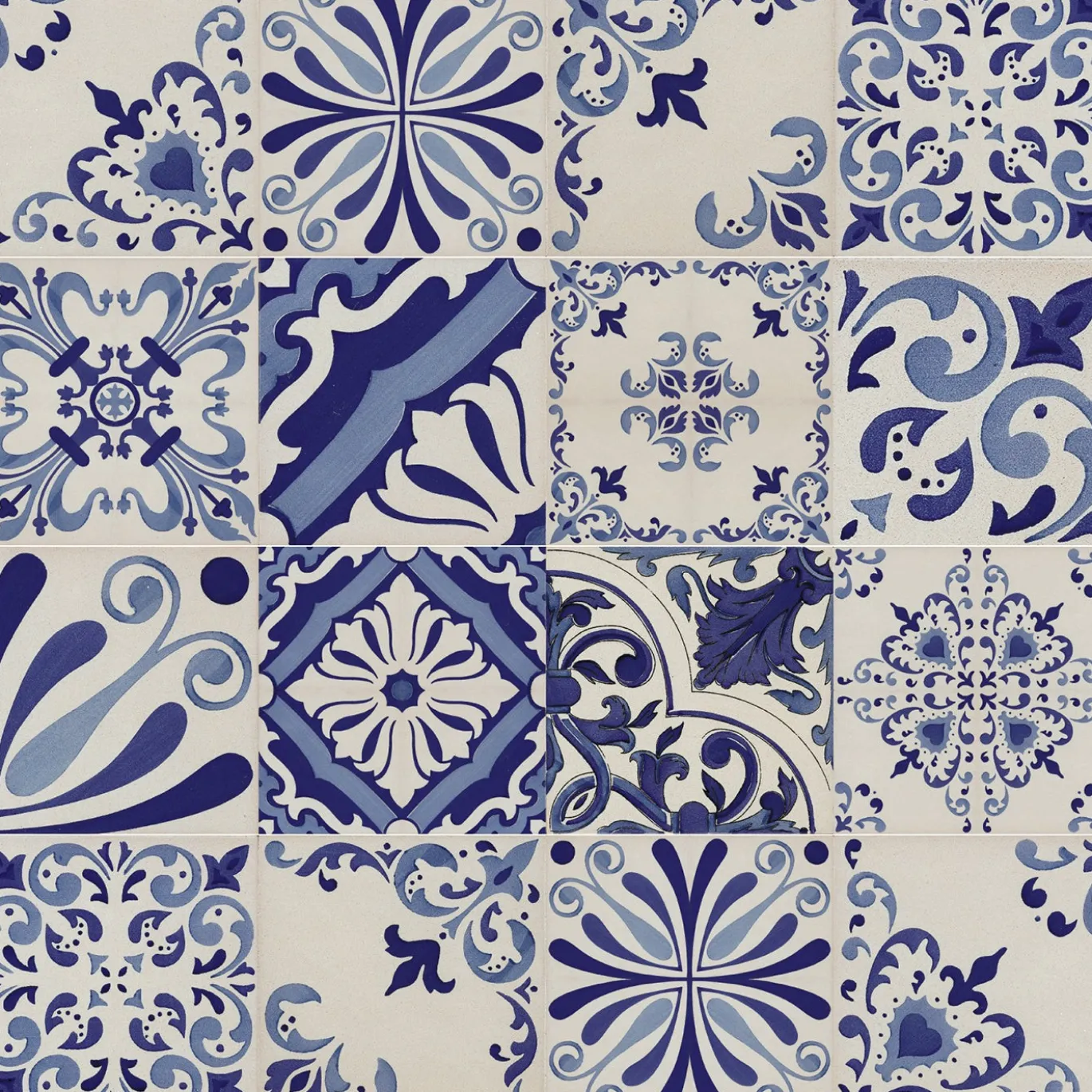 Set di 25 piastrelle MAVI Blu Tipo Riva