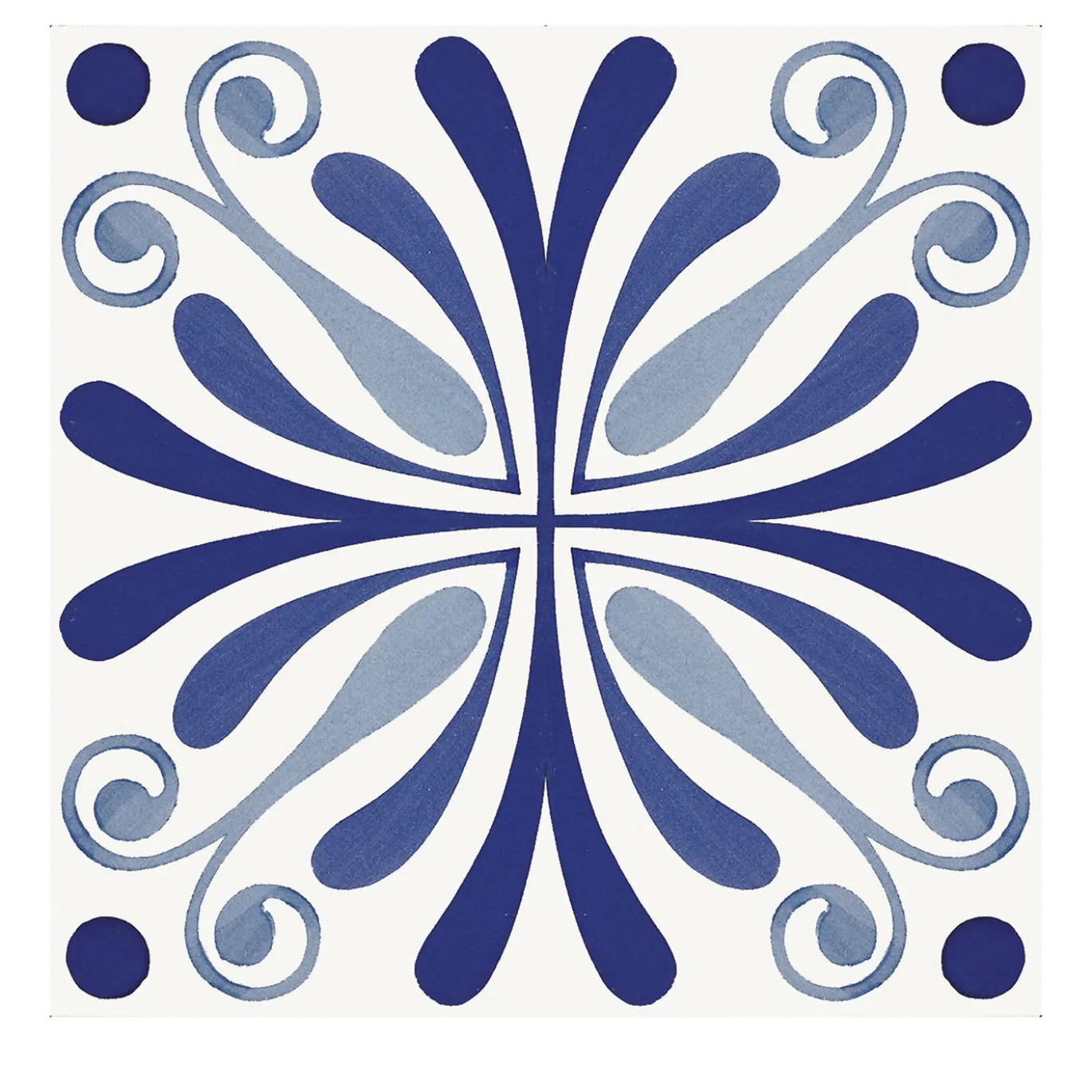 Set di 25 piastrelle MAVI Blu Tipo Riva