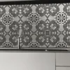 Set di 25 piastrelle Nocelle Collezione Fiori Scuri