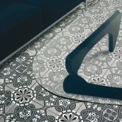 Set di 25 piastrelle Nocelle Collezione Fiori Scuri