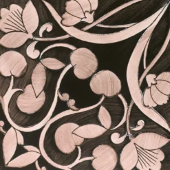 Set di 25 piastrelle Polvica Manganese Collezione Fiori Scuri