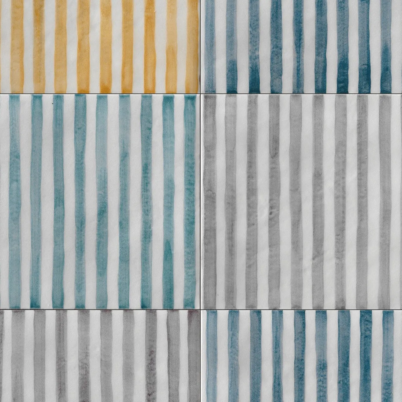 Set di 24 piastrelle quadrate Ot Palau Blue