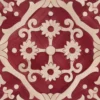 Set di 25 piastrelle rosse Tovere Collezione Fiori Scuri