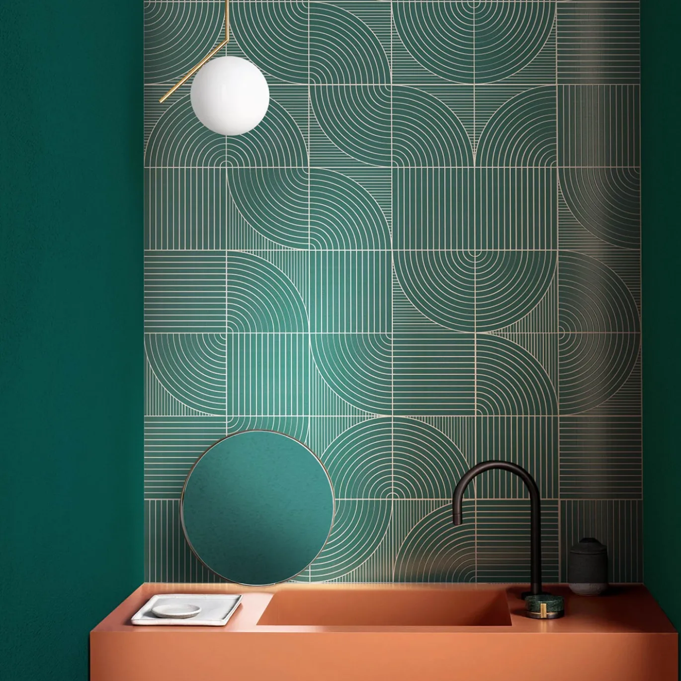 Set di 25 piastrelle Solchi Lines