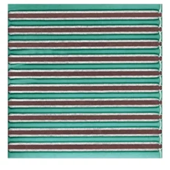 Set di 44 piastrelle Solchi Tattile Lines Verde