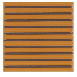 Set di 44 piastrelle Solchi Tattile Lines Arancione