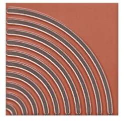 Set di 44 piastrelle Solchi Tattile Angolo Ruggine