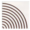 Set di 44 piastrelle Solchi Tattile Angolo Bianco
