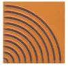 Set di 44 piastrelle Solchi Tattile Angolo Arancione