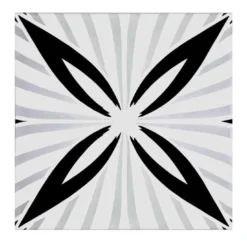 Set di 6 piastrelle Stars Type 2 Negative C24