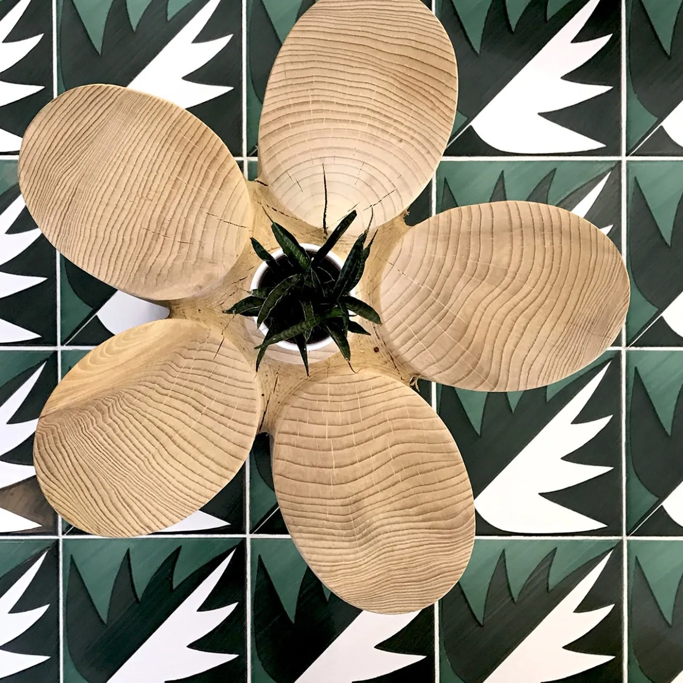 Set di 25 piastrelle Verde Ponti Decorazione Tipo 29 di Gio Ponti