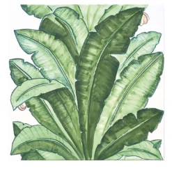 Set di 4 piastrelle Verde Verticale Jungle