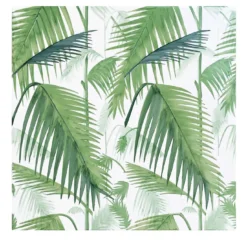 Set di 4 piastrelle Verde Verticale Palm