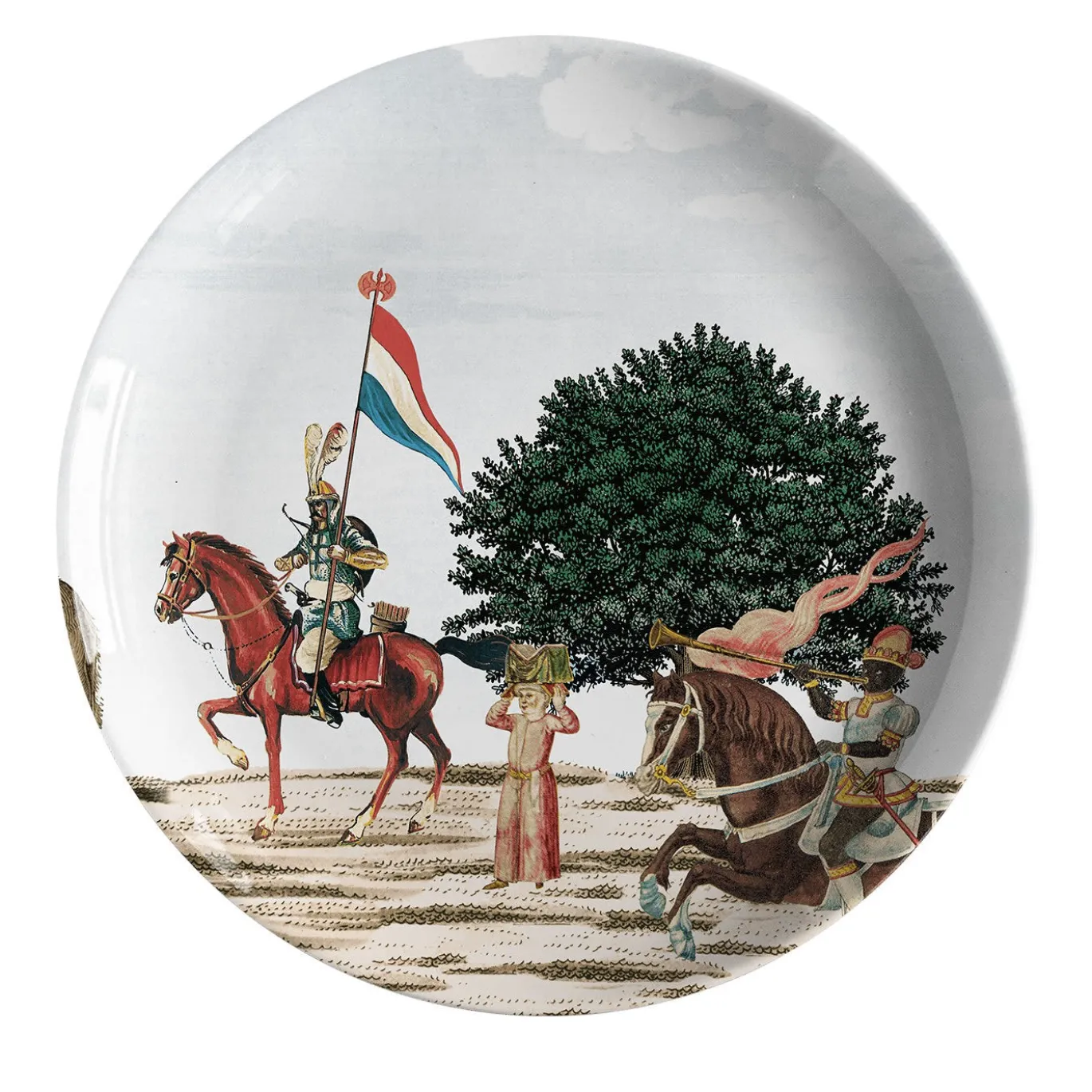 Set di 12 piatti Corteo