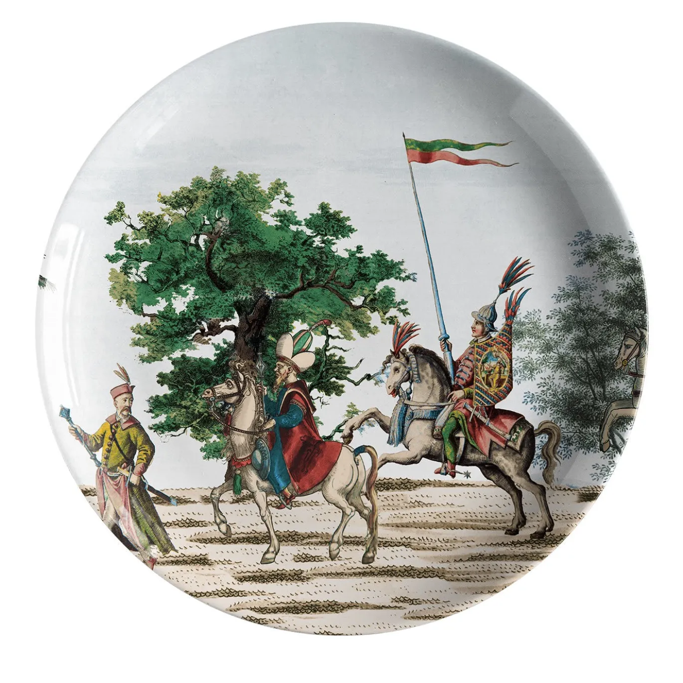 Set di 12 piatti Corteo