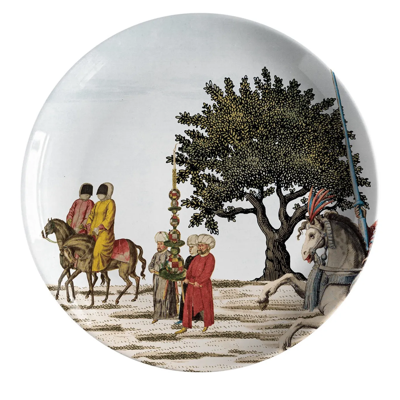 Set di 12 piatti Corteo