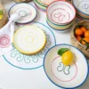 Set di 4 piatti da cena in ceramica verde Luminaria