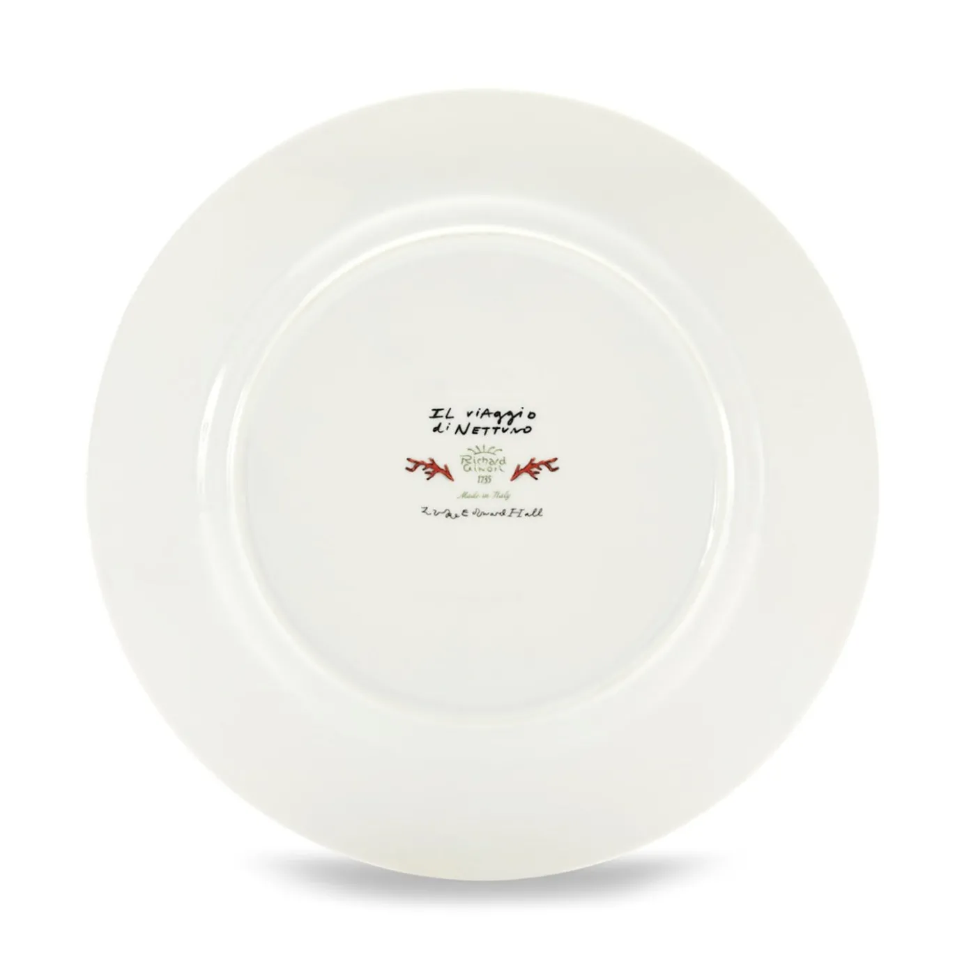 Set di 6 piatti da cena in terracotta Il Viaggio di Nettuno