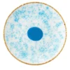 Set di 2 piatti da dessert blu Celestial con bordo screziato