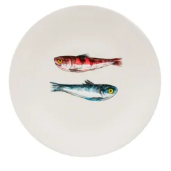 Set di 2 piatti da dessert Controcorrente in ceramica
