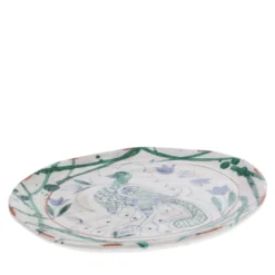 Set di 4 piatti da dessert in ceramica Pavone
