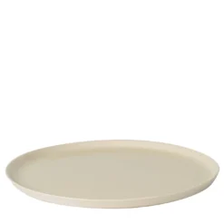 Set di 4 piatti da dessert in ceramica bianca