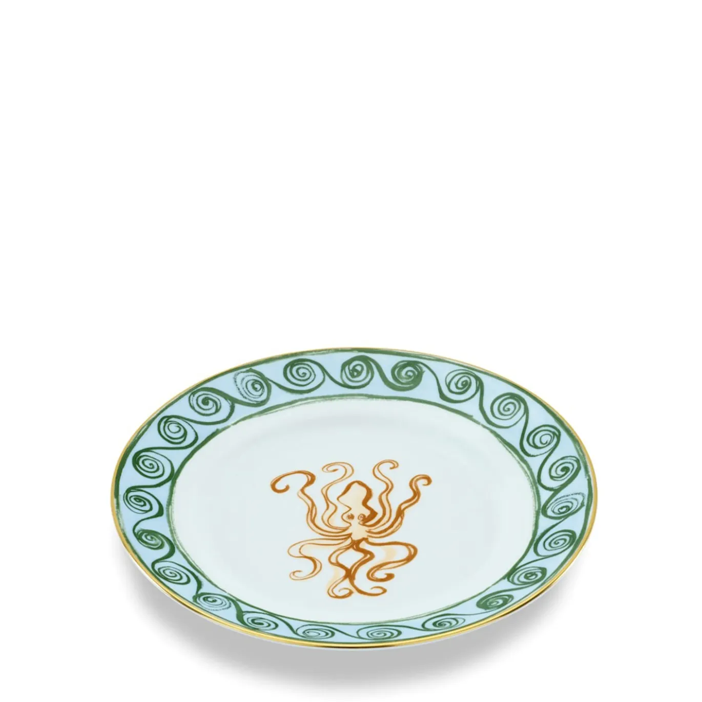 Set di 6 Piatti daDessert in Terracotta Il Viaggio di Nettuno